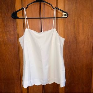 NWT J.Crew white spaghetti strap tank